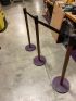 Crowd Control Barrier Stanchions, with Retractable Belts
